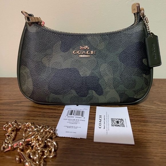 Coach Teri Mini Crossbody Bag In Signature Camo Print - Picture 9 of 9
